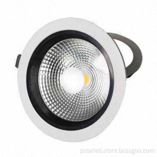 30W COB Downlight with >80CRI, CE/RoHS Certificates, High Efficiency/Energy-saving, 3 Years Warranty